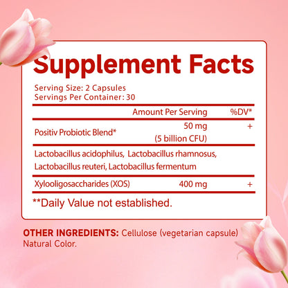 Probiotics for Women PH Balance with Prebiotics and Lactobacillus Probiotic Blend - Promote Healthy Odor and Flora
