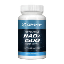 Load image into Gallery viewer, NAD + Resveratrol - Anti-aging, Helps Boost Energy, Promotes Cell and Skin Health - 120 Capsules

