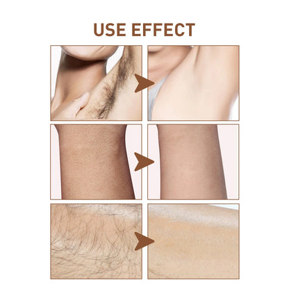 24k Pure Gold Collagen Easy Hair Removal Ladies Hair Root Softening Inhibit Hair Growth Women Body & Facial Hair Remover Cream