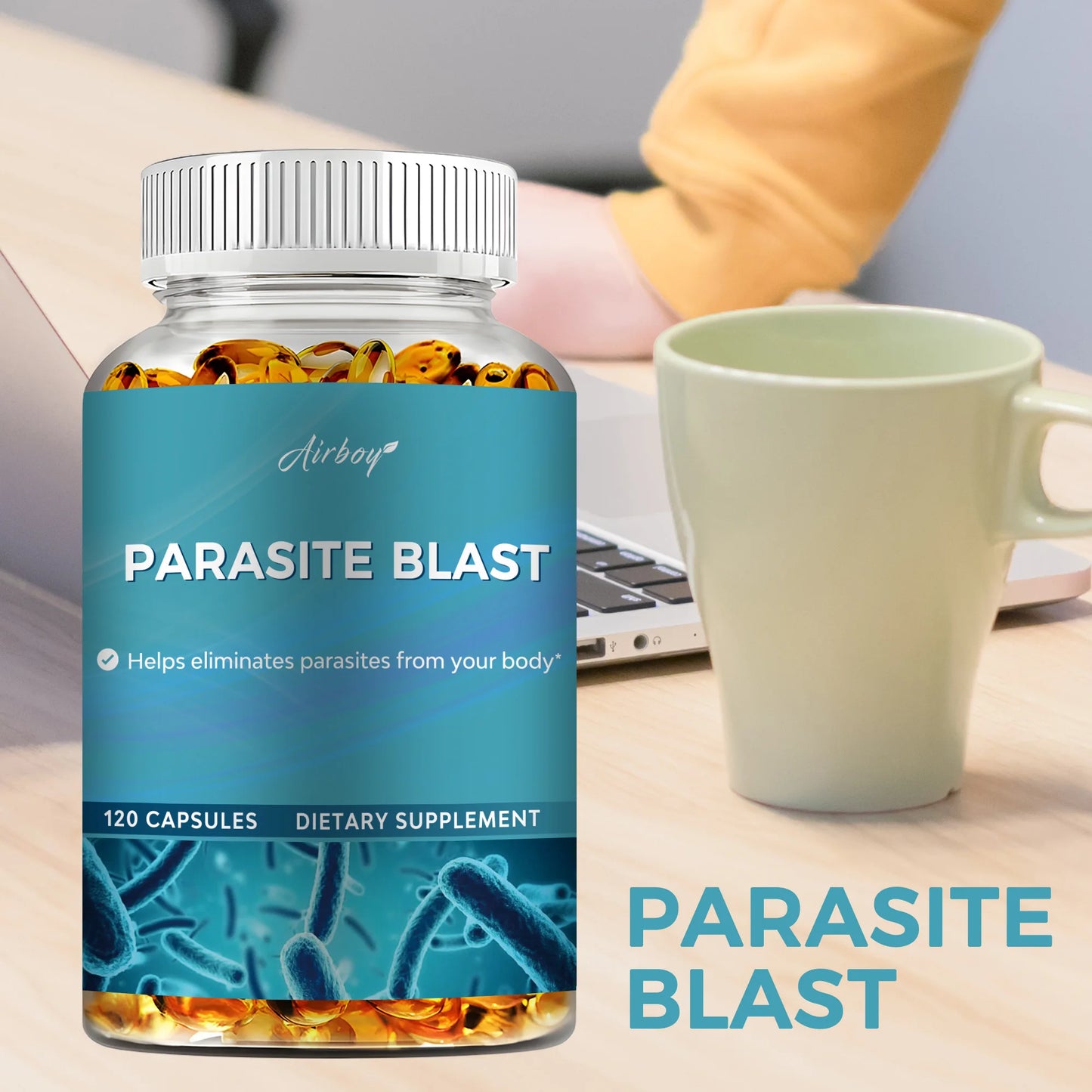 Parasite Blast - Eliminates Parasites, Gut Health, Metabolism, Healthy Digestion, Improves Immune System - 120 Capsules