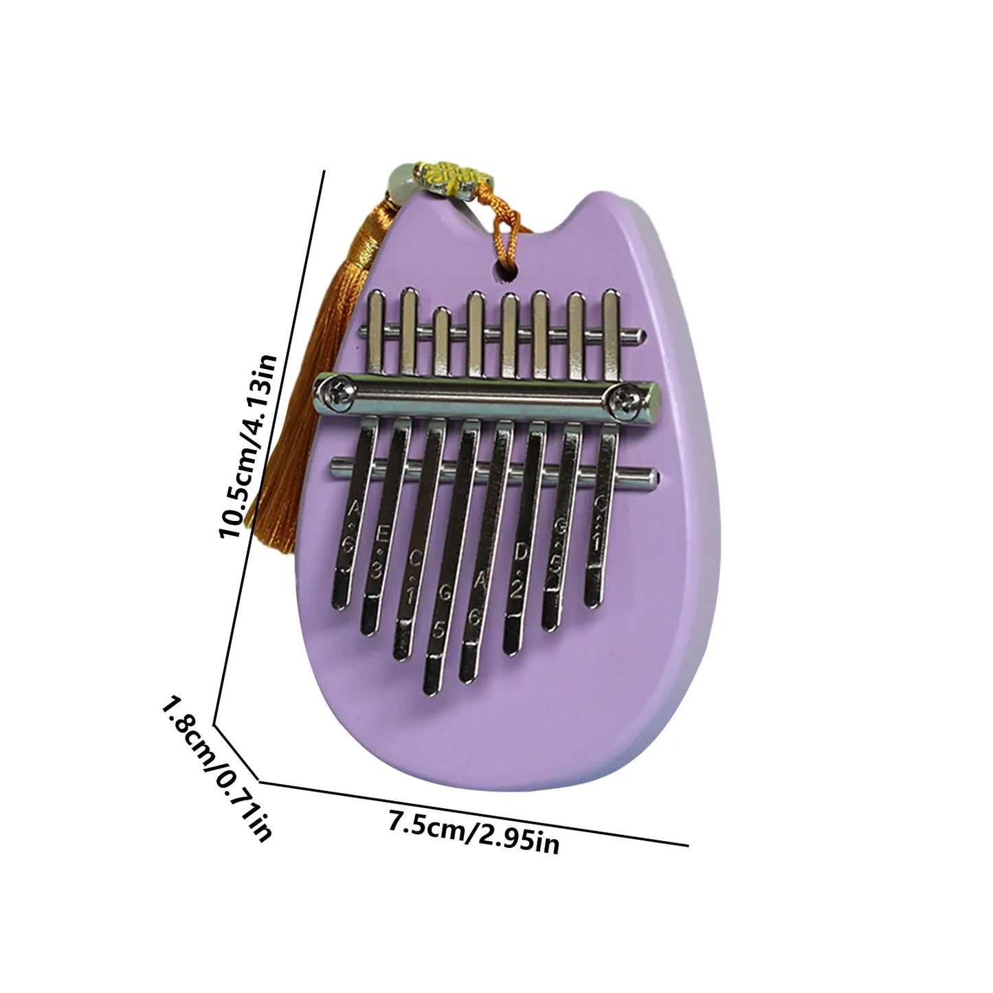 Kalimba Thumb Piano 8 Key Alto Mini Kalimba Instrument Portable Mbira Finger Piano Finger Instruments Decorative Cute For Kids
