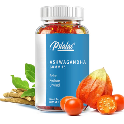 Ashwagandha Gummies - Relieve Stress and Anxiety, Improve Sleep, and Boost Immunity - 60 Gummies