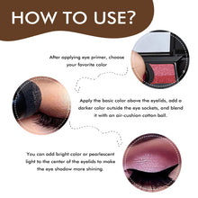 Load image into Gallery viewer, Women's Natural Color Pearlescent Matt Novice Makeup Sequins Eye Shadow Long Lasting for Eye Makeup Perfect Dual Color Eyeshadow
