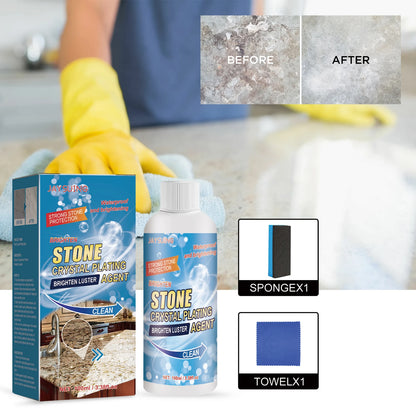 Stone Crystal Plating Agent Luster Stonework Brighten Polish Coating Marble Kitchen Quartz Tile Countertop Scratch Repair Liquid