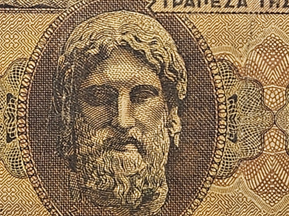 (Four) Digit Note Greece 500,000 Drachmai 1944 Banknote German Occupation, WWII