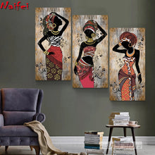 Load image into Gallery viewer, Diy Diamond Painting African Women Art Home Decor African Girl Full Diamond Embroidery ethnic Painting African Beauty Woman

