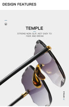 Load image into Gallery viewer, Square Rimless Sunglasses Women Luxury Brand Designer Summer Red Glasses Fashion Sun glasses For Men UV400 Shades Oculos
