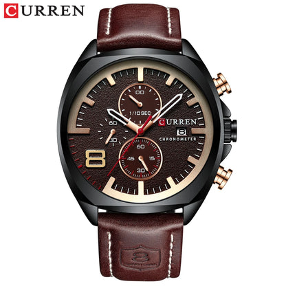 New Men Watches Top Brand Luxury CURREN Military Quartz Watch Men's Sport Wristwatch Relogio Masculino Waterproof