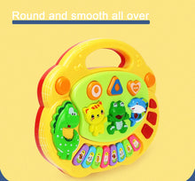 Load image into Gallery viewer, Kids Cartoon Piano Keyboard Game with Animal Sounds Flashing Light Music Baby Instrument Music Toys Educational Toys Kids Gifts
