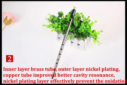 Tin Whistle Irish Flute Feadog 6 Hole D Key Feadan Flauta Clarinet Flute Irish Whistle Flute Musical Instrument