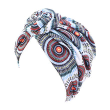 Load image into Gallery viewer, Women tie Turban Hat bohemian style cotton top knot turban african twist headwrap Ladies Hair Accessories India Hat Chemo Cap
