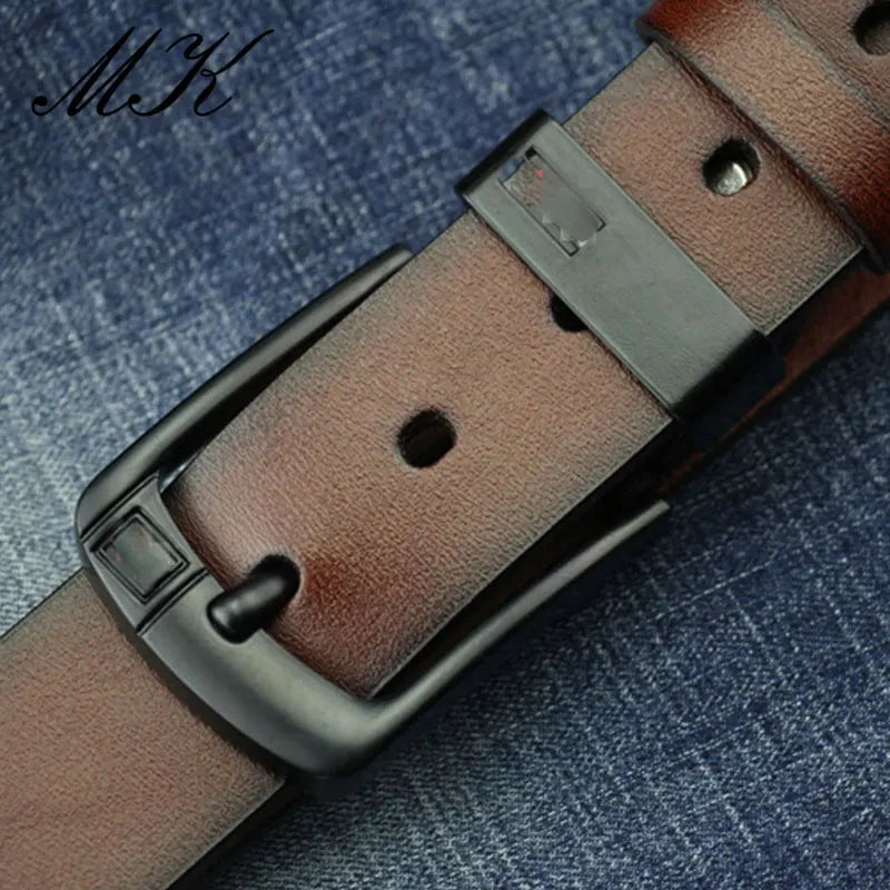 Maikun Belt Vintage Fashion Alloy Pin Buckle Men's Belts Student Wild For Men Business Casual Belt