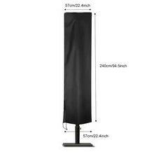 Load image into Gallery viewer, 183-280cm Outdoor Patio Umbrella Waterproof Protective Cover with Zipper for Garden Cantilever Parasol Umbrellas Case
