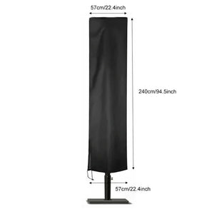 183-280cm Outdoor Patio Umbrella Waterproof Protective Cover with Zipper for Garden Cantilever Parasol Umbrellas Case