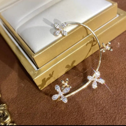 Butterfly Earrings Fashion Jewelry 2020 No Ear Hole Earing Trend Piercings Chain Aretes Accesories for Women Grils Navidad