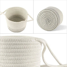 Load image into Gallery viewer, Garden Hanging Planter Woven Plant Storage Basket Indoor Outdoor Flower Holder Home Balcony Ornaments Flower Pot Patio Decor
