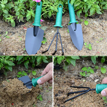 Load image into Gallery viewer, Garden tool set, gardening gift 10 pieces of plant hand tool set, suitable for women and men gardeners
