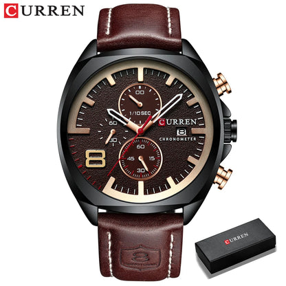 New Men Watches Top Brand Luxury CURREN Military Quartz Watch Men's Sport Wristwatch Relogio Masculino Waterproof