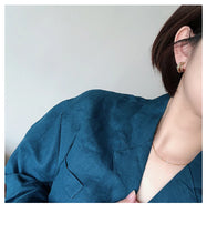 Load image into Gallery viewer, 2025 New European and American Simple Metal Arc Earrings Are Small Accessories For Woman‘s Korean Fashion Jewelry Girls Students
