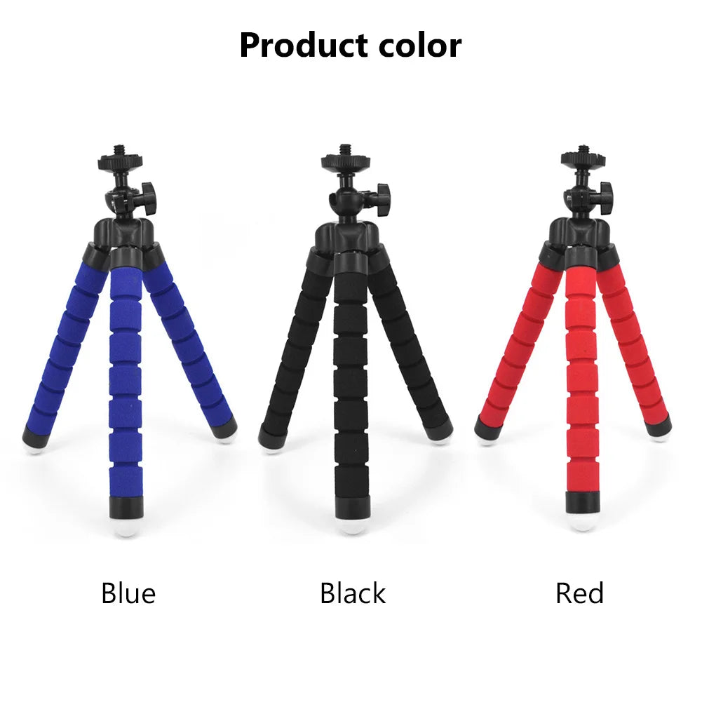 Camera Phone Tripod Portable Adjustable Stand Mount Holder Clip Bluetooth-compatible Remote Control For Cellphone Mobile Phone