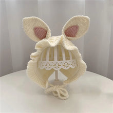 Load image into Gallery viewer, Baby Hats For Girls Winter Knitted Warm Infant Baby Girl Hat 3M-4Years Kids Girls Cap Ear Protection Hats Soft Newborn Bonnet
