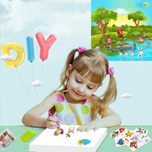 Load image into Gallery viewer, Children's Handmade Diamond Painting Sitcker Pokemon Kit Digital Rod-Shaped Diamond Painting Kit For Cartoon Nnimals Easy to DIY
