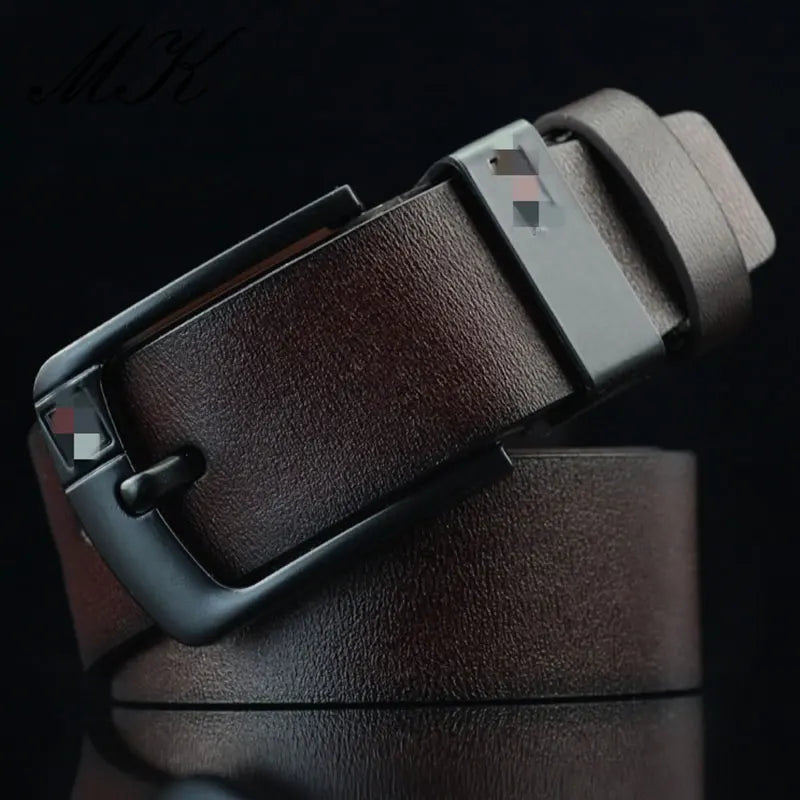 Maikun Belt Vintage Fashion Alloy Pin Buckle Men's Belts Student Wild For Men Business Casual Belt