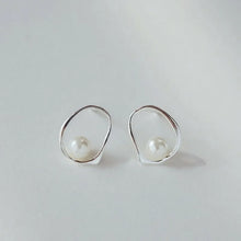 Load image into Gallery viewer, 925 Sterling Silver Earrings For Women Trendy Simple Circle Handmade Earring Jewelry Prevent Allergy Party Accessories
