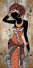 Load image into Gallery viewer, Diy Diamond Painting African Women Art Home Decor African Girl Full Diamond Embroidery ethnic Painting African Beauty Woman

