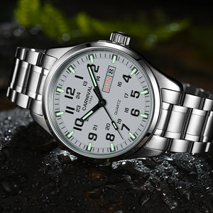 Luminous Watch Men 2020 CARNIVAL Mens Watches Top Brand Luxury Waterproof Sports Quartz Wristwatch Japan Movement Watch For Men
