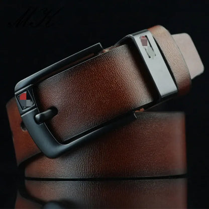 Maikun Belt Vintage Fashion Alloy Pin Buckle Men's Belts Student Wild For Men Business Casual Belt