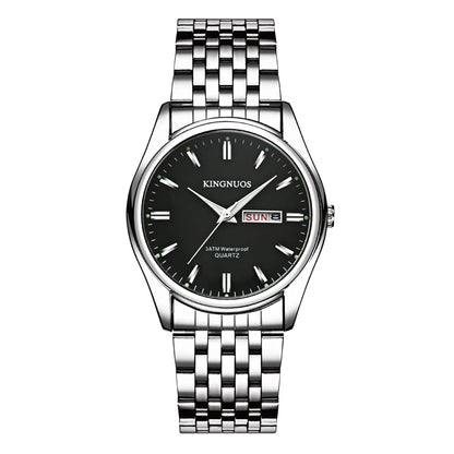 New Top Selling Fashion Luxury Wristwatch for Men Hour Date Week Display Reloj Male Clock Steel Waterproof Quartz Men's Watches