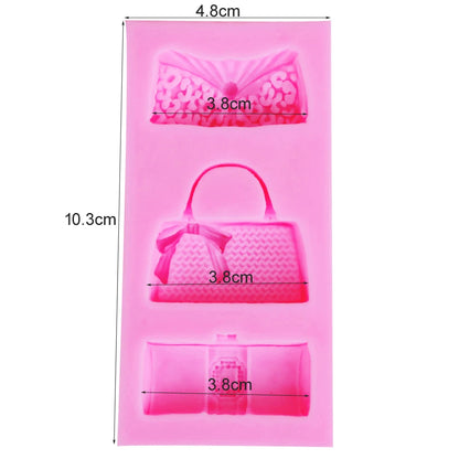 Byjunyeor F1154 Fashion Bags Epoxy UV Resin Fondant Chocolate Mold Silicone Mold Fondant Cake Decoration Molds