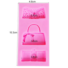 Load image into Gallery viewer, Byjunyeor F1154 Fashion Bags Epoxy UV Resin Fondant Chocolate Mold Silicone Mold Fondant Cake Decoration Molds
