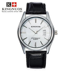 Men Wristwatches  Wrist Watch Men's Top Brand Luxury Business Male Clock Date Quartz-Watch Leather Relogio Masculino Hodinky