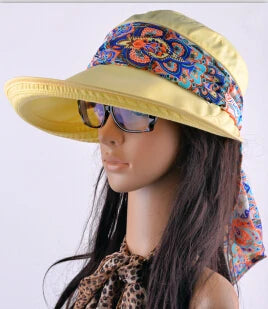 Summer hats for women  chapeu feminino new fashion visors cap sun cap collapsible anti-uv hat 6 colors