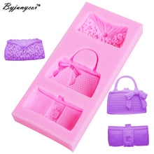 Load image into Gallery viewer, Byjunyeor F1154 Fashion Bags Epoxy UV Resin Fondant Chocolate Mold Silicone Mold Fondant Cake Decoration Molds
