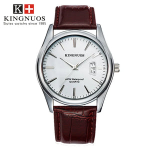 Men Wristwatches  Wrist Watch Men's Top Brand Luxury Business Male Clock Date Quartz-Watch Leather Relogio Masculino Hodinky