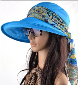 Summer hats for women  chapeu feminino new fashion visors cap sun cap collapsible anti-uv hat 6 colors