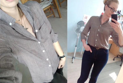 Chemisier Femme Womens Tops Fashion Summer Linen White Shirt Women Long Sleeve Blouse Korean Woman Clothes Roupas Femininas