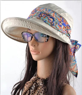 Summer hats for women  chapeu feminino new fashion visors cap sun cap collapsible anti-uv hat 6 colors