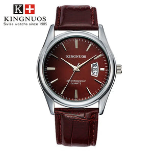 Men Wristwatches  Wrist Watch Men's Top Brand Luxury Business Male Clock Date Quartz-Watch Leather Relogio Masculino Hodinky