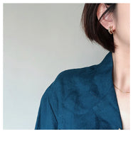 Load image into Gallery viewer, 2025 New European and American Simple Metal Arc Earrings Are Small Accessories For Woman‘s Korean Fashion Jewelry Girls Students
