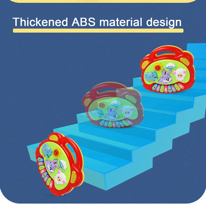 Kids Cartoon Piano Keyboard Game with Animal Sounds Flashing Light Music Baby Instrument Music Toys Educational Toys Kids Gifts