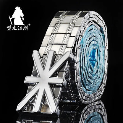 Mens belts Stainless steel Belt metal waistband goth Punk style luxury designer Panther Buckle Strap self-defense Belt male