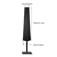 Load image into Gallery viewer, 183-280cm Outdoor Patio Umbrella Waterproof Protective Cover with Zipper for Garden Cantilever Parasol Umbrellas Case
