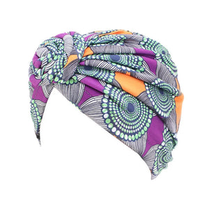 Women tie Turban Hat bohemian style cotton top knot turban african twist headwrap Ladies Hair Accessories India Hat Chemo Cap