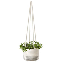 Load image into Gallery viewer, Garden Hanging Planter Woven Plant Storage Basket Indoor Outdoor Flower Holder Home Balcony Ornaments Flower Pot Patio Decor

