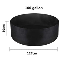 Load image into Gallery viewer, 10/40/50/100 Gallons fabric garden raised bed round planting container grow bags fabric planter pot for plants nursery pot
