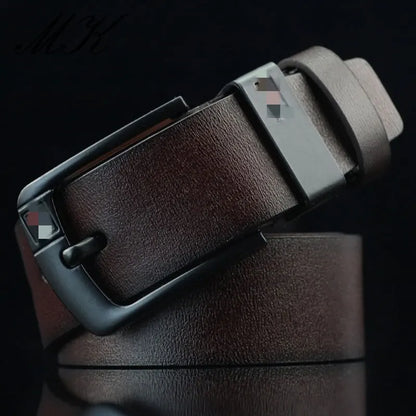 Maikun Belt Vintage Fashion Alloy Pin Buckle Men's Belts Student Wild For Men Business Casual Belt